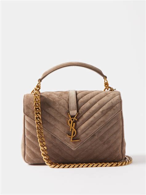 medium college bag ysl|YSL shoulder bag beige.